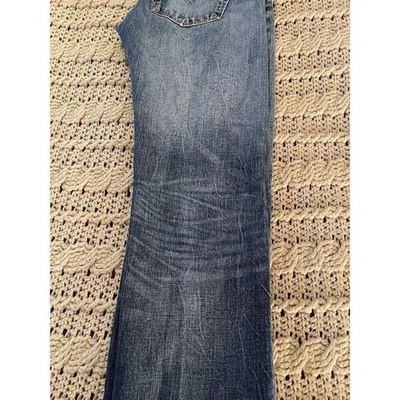 Levis 501 Button Fly Jeans W32 L34 Straight Leg Denim Blue‎ Mens - Picture 8 of 8